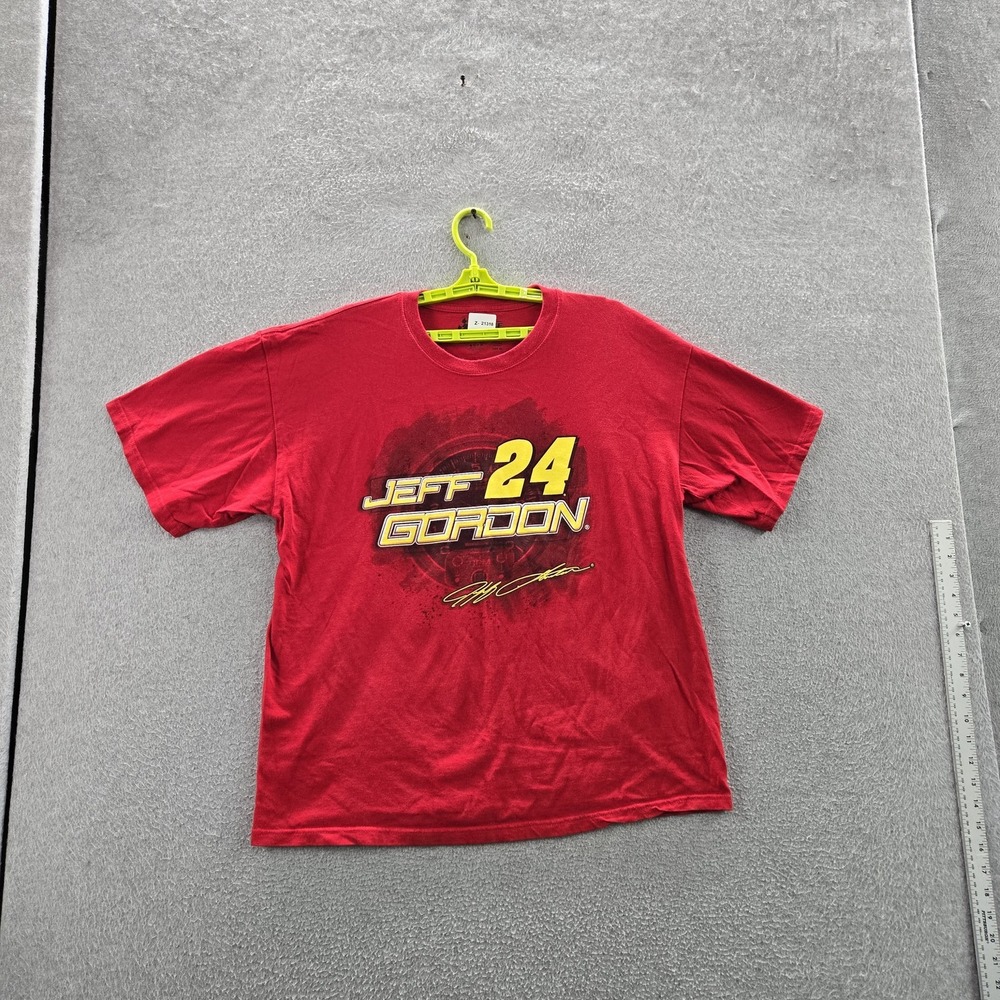 Chase Authentics Men Shirt XL Red Graphic Jeff Gordon‎ Racing Tee Logo